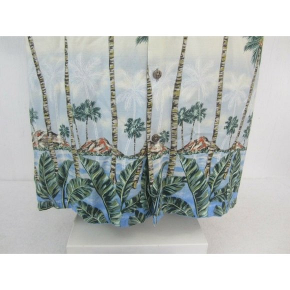 Batik Bay Men Hawaiian camp shirt pit to pit 25.5 XL aloha luau tropical palm - Picture 4 of 7